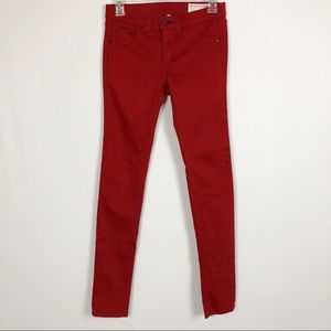 Rag & Bone | Red Sateen Legging